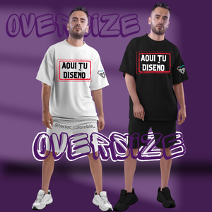Camiseta Oversize Personalizable Unisex